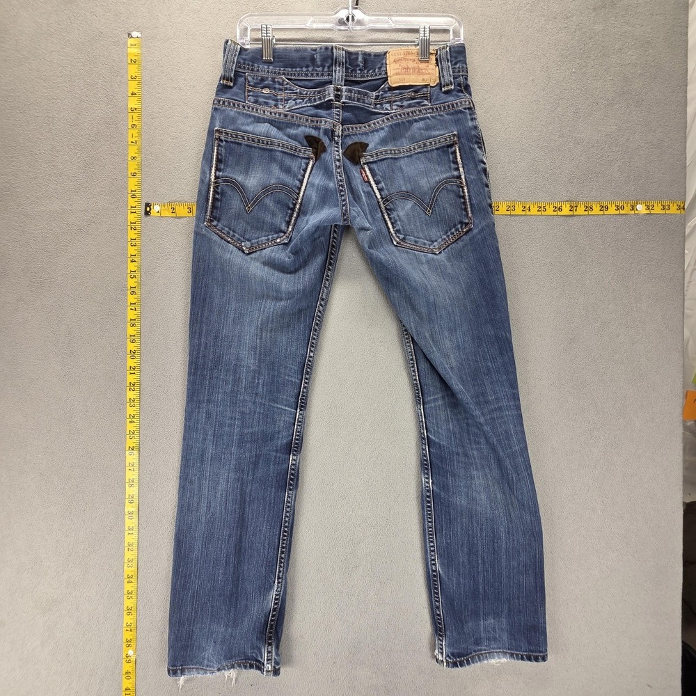 Vintage Levis 511 Jeans Womens Blue Slim Engineered Buckle Back Fits 29x30